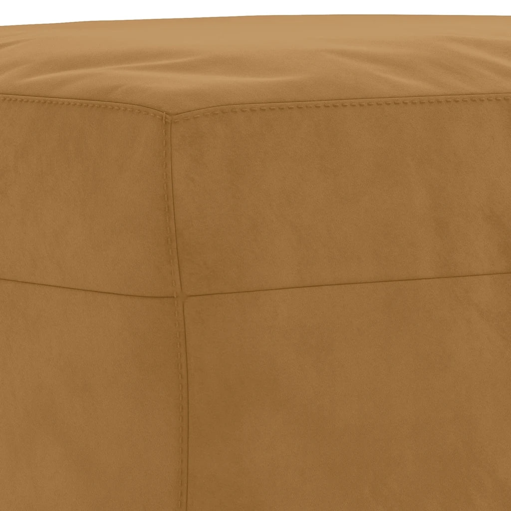 Panca-Sgabello marrone 100x35x41 cm in Velluto