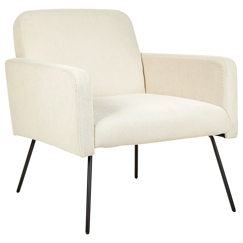 Poltrona Velluto beige chiaro Snelle Gambe In Metallo Nero Moderno Soggiorno Retrò