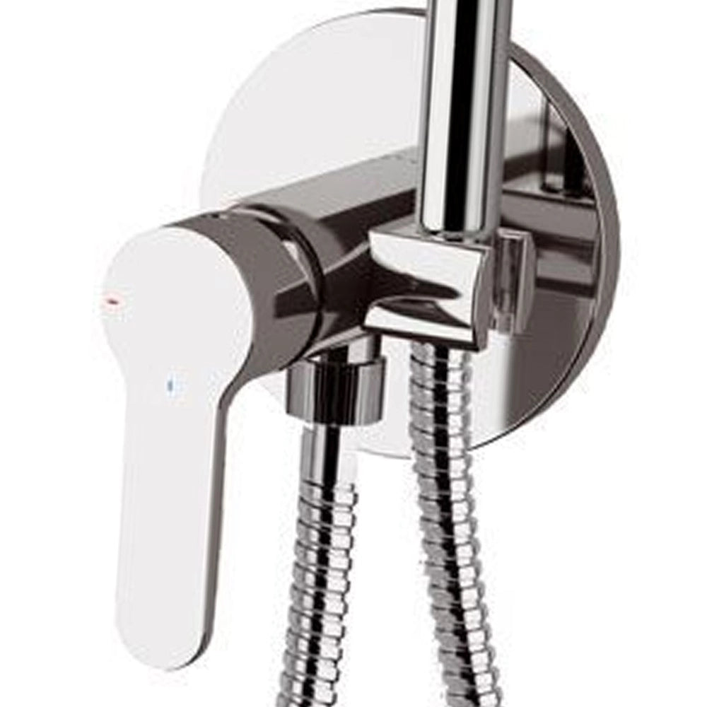 Rubinetto incasso per shut-off con doccetta e supporto, risparmio energetico e idrico - serie winner eco