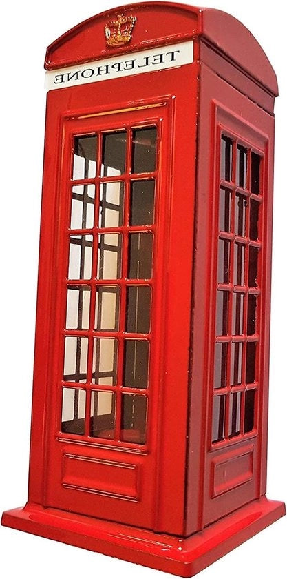 Cassa di conservazione per telefono in zinco con accesso facile, Union Jack, per bambini e adulti, oggetto da collezione.