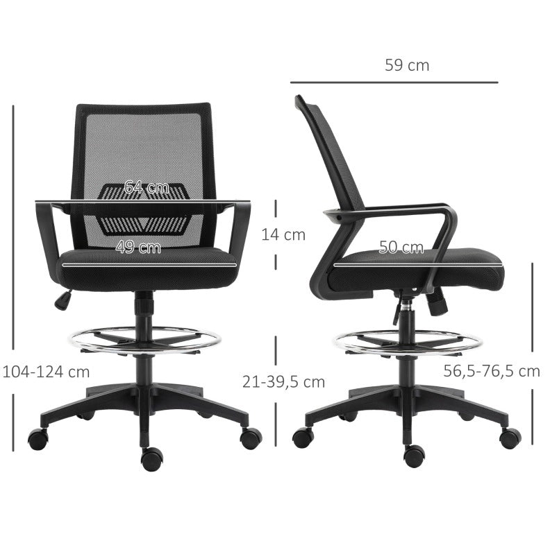 Sedia da ufficio ergonomica con poggiapiedi regolabile