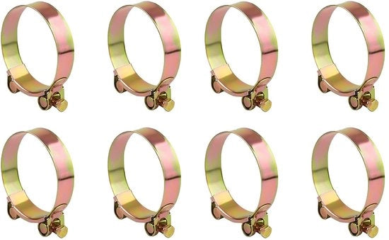Assortimento di Klemme per Tubo in Acciaio Inossidabile - T-bout Klem - 20-22mm - Klemme per Slanga Pesante - Protezione per Slanga