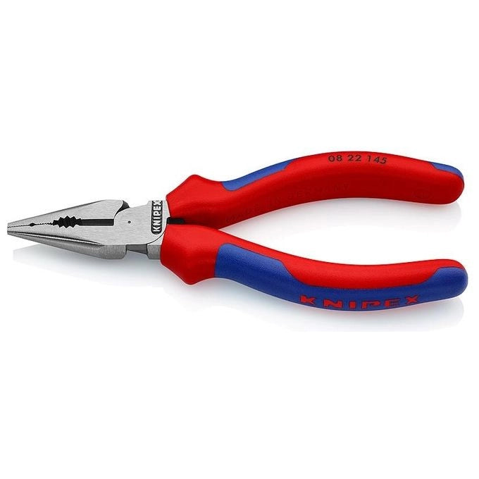 Knipex 08 22 145 Pinze a becco lungo Lunghezza 145 mm Impugnatura Multicomponente colore Blu-Rosso