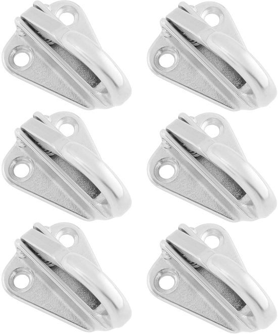 Fender di Prora in Acciaio Inox 316 Rvs con Fermo a Snodo - 6 pezzi - Accessori di Sicurezza per Barche e Yacht
