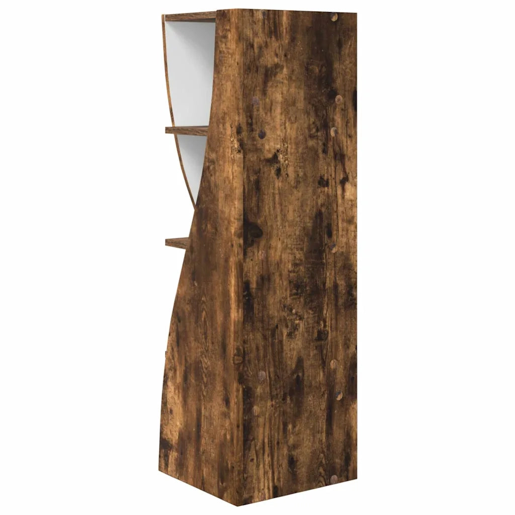 Mobile angolare Rovere fumé 32x32x102cm Legno multistrato 889860