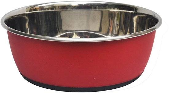 Piatto per cibo animale in acciaio inossidabile antiscivolo, diametro 15,5 cm