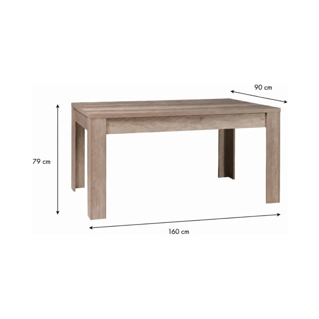 Tavolo non estensibile 160 cm - Collezione FARRA - rovere chiaro