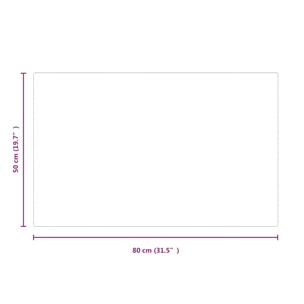 Piastra in vetro per camino Trasparente 80 x 50 cm Vetro