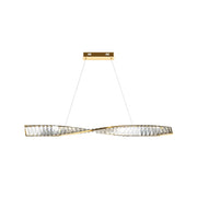 Maytoni Lampadario moderno Krone 1 luce LED integrato ottone metallo cristallo