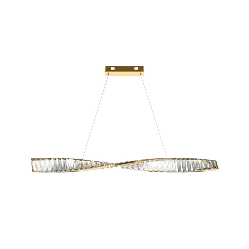 Maytoni Lampadario moderno Krone 1 luce LED integrato ottone metallo cristallo