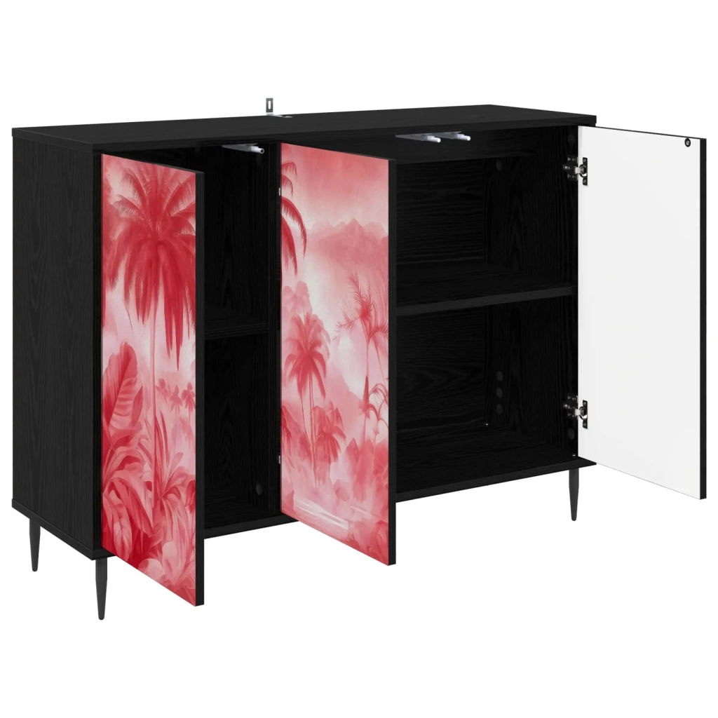 Credenza AACHEN Rovere Nero 102 x 33 x 76 cm 8006986