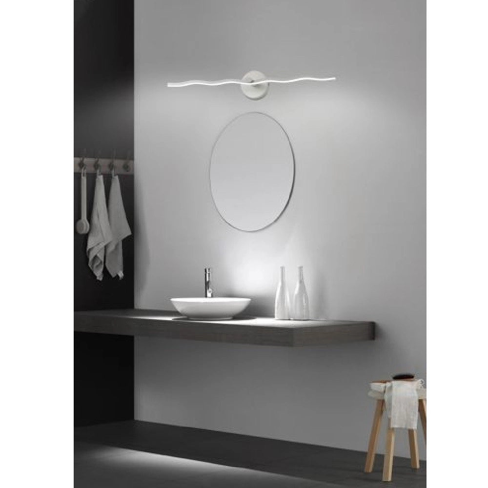 Trade Shop - Lampada Led Da Specchio Moderna Applique Luce Fredda Naturale 10 Watt 800lm F12 - -bianco Freddo      -