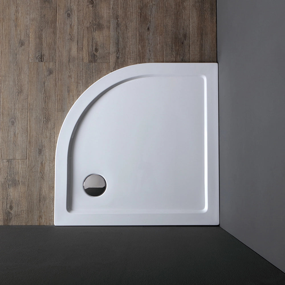 Piatto doccia semicircolare 90x90 cm acrilico