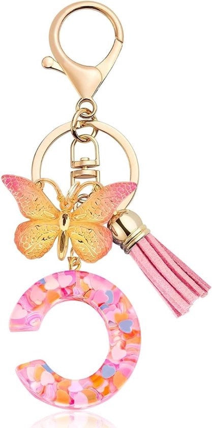 Regali di compleanno personalizzati per la moglie - Chiave con farfalla (C)