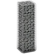 Gabbione in Rete di Acciaio Galvanizzato 100x30x30cm Recinzione Orto da Giardino