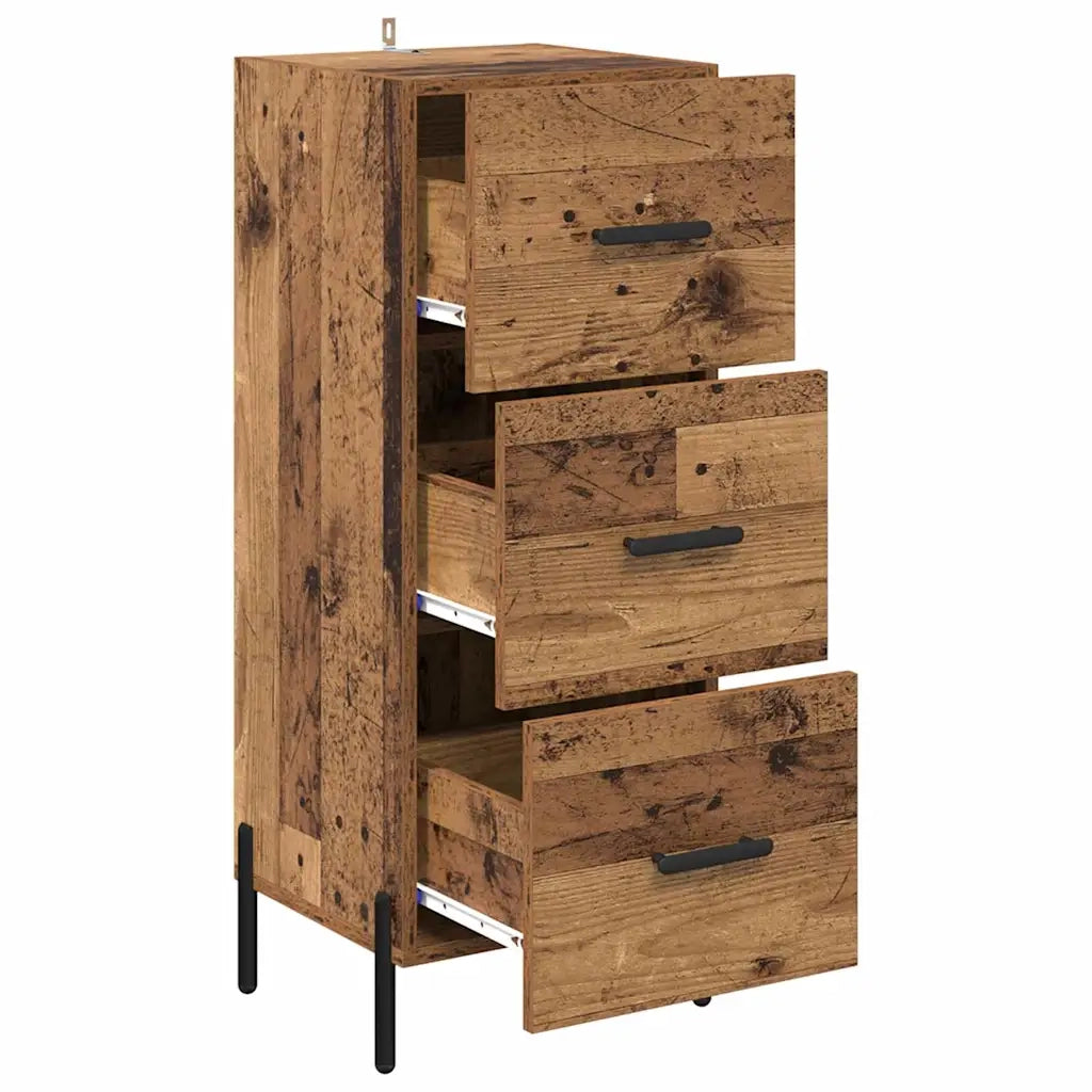 Credenza-Buffet-Armadio da cucina Legno vecchio 34 x 34,5 x 90 cm Legno multistrato 459171