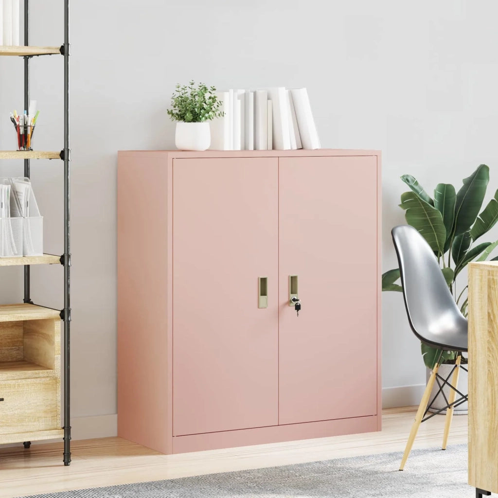 Armadio Rosa 90 x 40 x 105 cm Acciaio CFW5240350