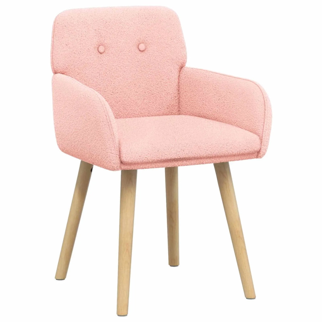 Sedie da pranzo 2 pcs Bouclé Rosa 59 x 56 x 86 cm 42034326