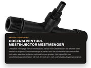 Mestinjector Venturi - POM - 1/2 pollici/3/4 pollici/1 pollice - portata 0,29-6,34 m3/h - resistente agli urti - duraturo - efficiente impianto di iniezione di pressione