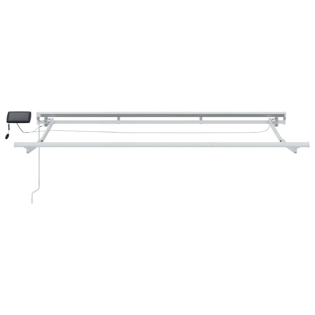 Cornice per Tenda Manuale con LED Blu e Bianco 2,5 x 2 m 3420496