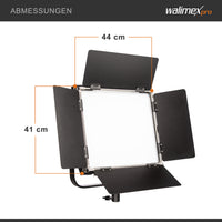 Rainbow Set Pannello LED fotografia 100W e cavalletto fotografico - Luce fotografica da studio con cambio colore RGBWW, illuminazione controllo tramite app, luce video bicolore