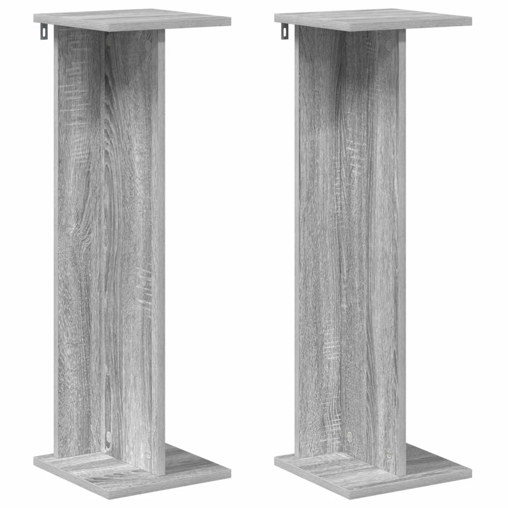 Supporto per piante 2 pcs Sonoma grigia 25 x 25,5 x 80,5 cm 899653