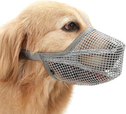 Muilkorf per cani, copertura nasale regolabile, 4 pezzi, colore grigio S