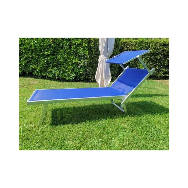 Lettino Prendisole Alluminio Sea V/I Blu Vette 04912
