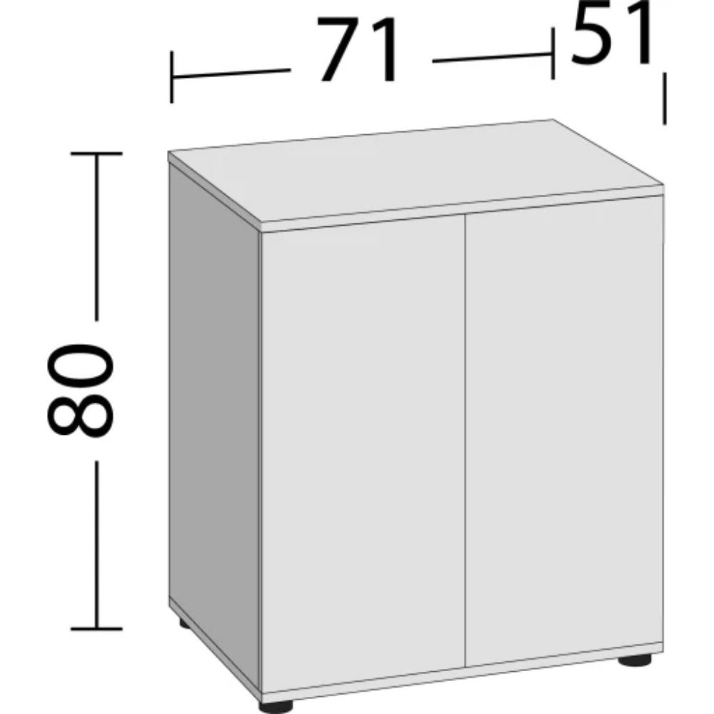 Juwel Lido 200 Supporto 200SBX con Doppia Anta Misure 71x51x80H Colore: Bianco