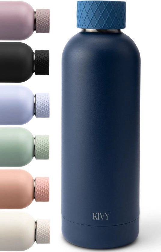 Fiaschetta in Acciaio Inox 500 ml, 1 L - Fiaschetta Termica 500 ml - Adatta per Bevande Gassate - Fiaschette Termiche - Fiaschetta Estetica - Fiaschetta 500 ml - Isolante Termico