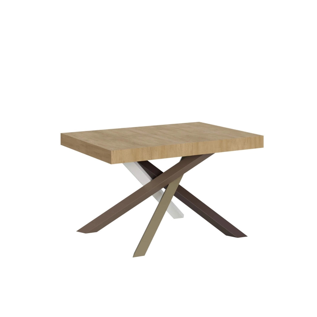 Tavolo allungabile 120/380x90 cm Volantis quercia natura gambe multicolore 4/C