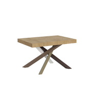 Tavolo allungabile 120/380x90 cm Volantis quercia natura gambe multicolore 4/C