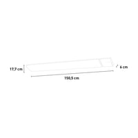 Pannello Radiante Riscaldante ad Infrarossi 150,5x17,7x6 cm 2400W Sined Calore Bianco