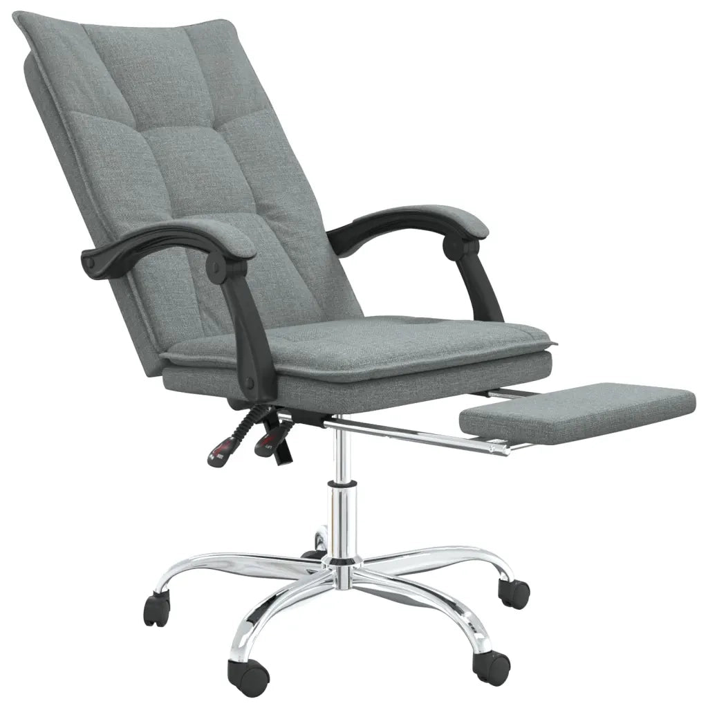 Sedia da Ufficio Reclinabile Grigio Scuro in Tessuto cod mxl 33489