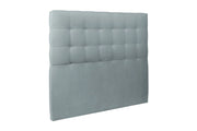 Testiera in tessuto velluto grigio blu imbottita L135 cm