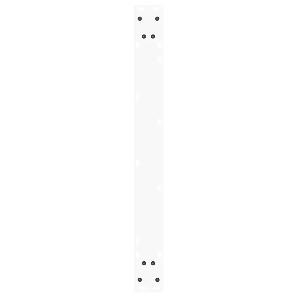 vidaXL Gambe per tavolo da pranzo a forma di V 3 pz bianche 90x(72-73,3) cm in acciaio
