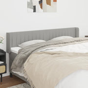 Testiera ad Orecchio Grigio Chiaro 183x16x78/88 cm in Tessuto 3119020