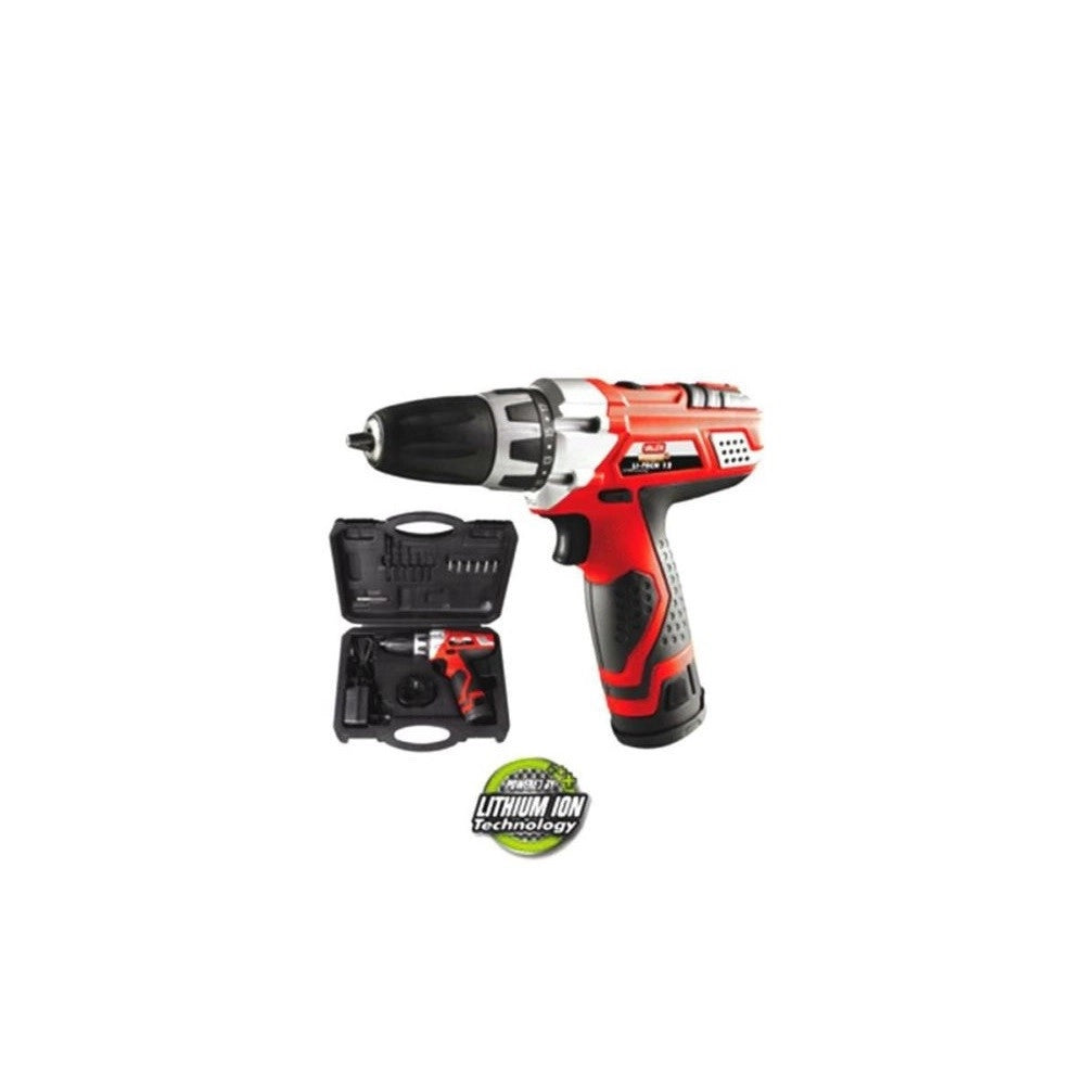 Trade Shop - Trapano Avvitatore A Batteria Litio Li-tech 112 Valex Valigetta 1429362 -