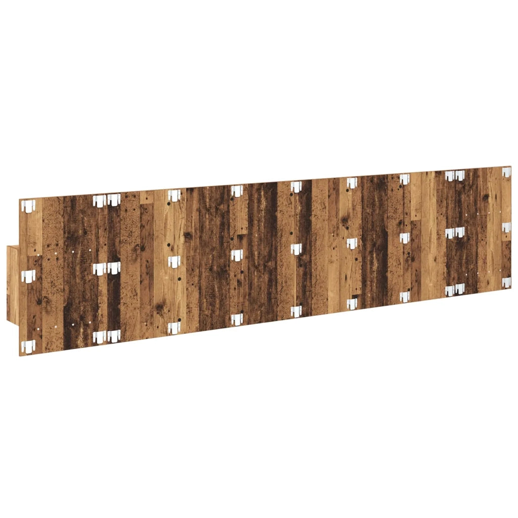 Testiera | Testata con Comodino 3 pcs Legno vecchio Legno multistrato
