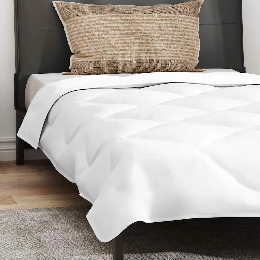 vidaXL Set di piumini con cuscino 2 pcs Bianco 140 x 220 cm Microfibra