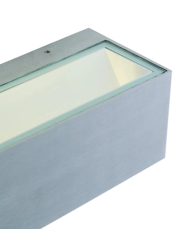 APPLIQUE BIEMISSIONE LED TWIN NIKEL 35W 4440LM 4000K IP54 30X10,8X12CM