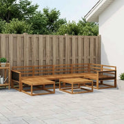 Set di divani da esterno 7 pcs Naturale