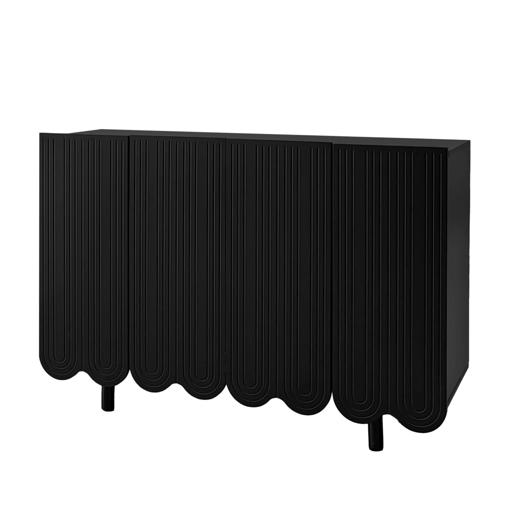 Credenza con Ante Sagomate e Cerniere Ammortizzate ¨C Xylo ¨C Legno