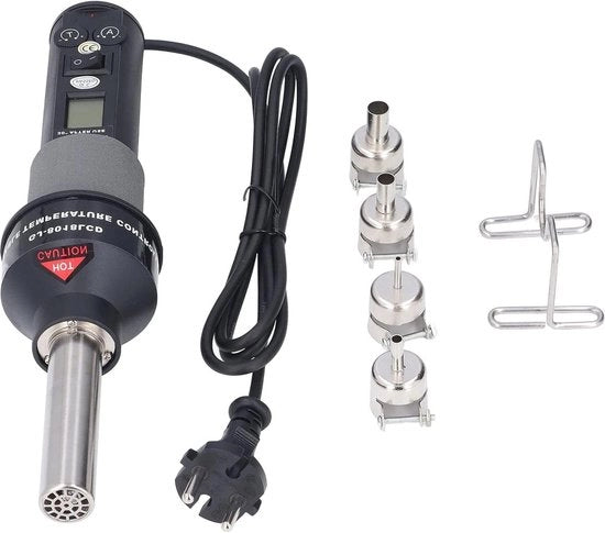 Pistolo a calore portatile - temperatura costante - schermo LCD digitale - presa per corrente elettrica 220V