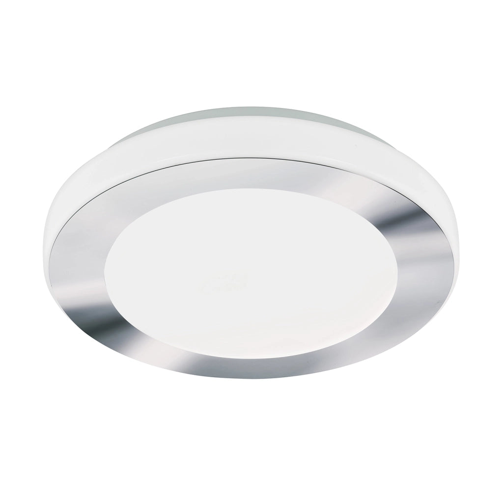 Plafoniera Moderna Led Carpi Acciaio Bianco 3 Luci Led Integrato 3,6W