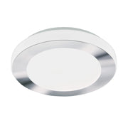 Plafoniera Moderna Led Carpi Acciaio Bianco 3 Luci Led Integrato 3,6W