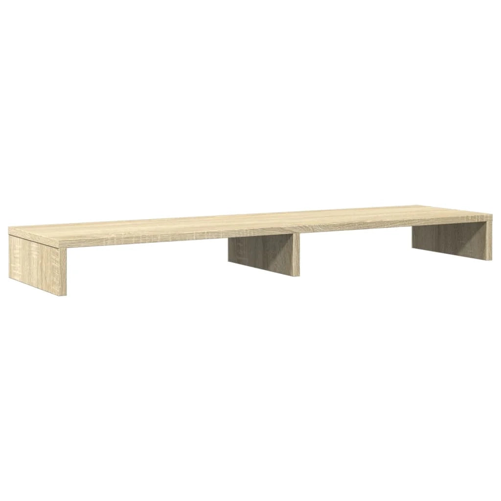 Supporto per monitor da scrivania Sonoma 100 x 27 x 10 cm legno ingegnerizzato marrone 02_0044975