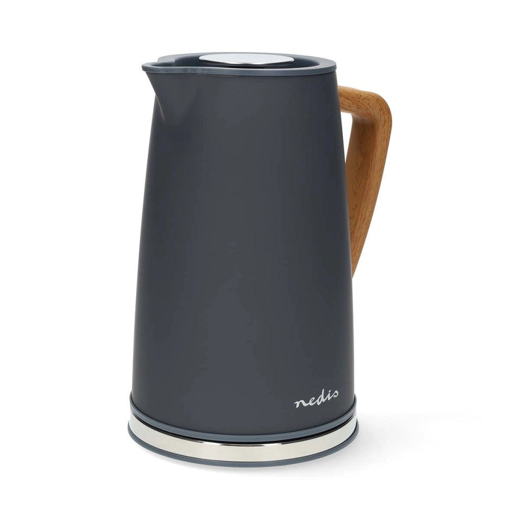 Bollitore elettrico Soft Touch da 1,7 l 2200 W con regolatore Strix Grigio Nedis