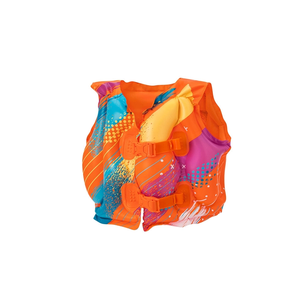 Trade Shop - Giubbino Salvagente Gonfiabile Giubbetto Colorify Toughlite 41x30cm Bambini 3-6 Anni 32272 -