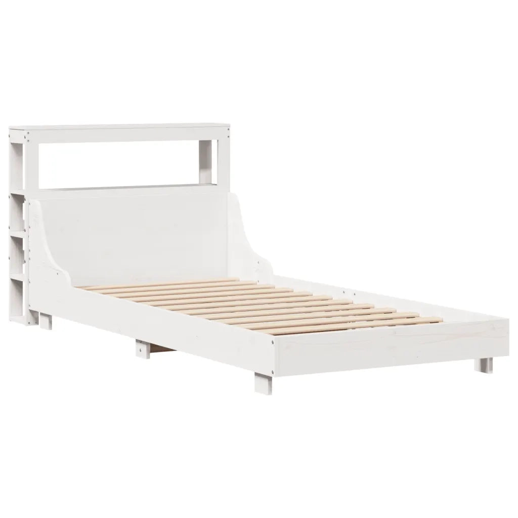 vidaXL Letto senza Materasso Bianco 90x200 cm Legno Massello di Pino